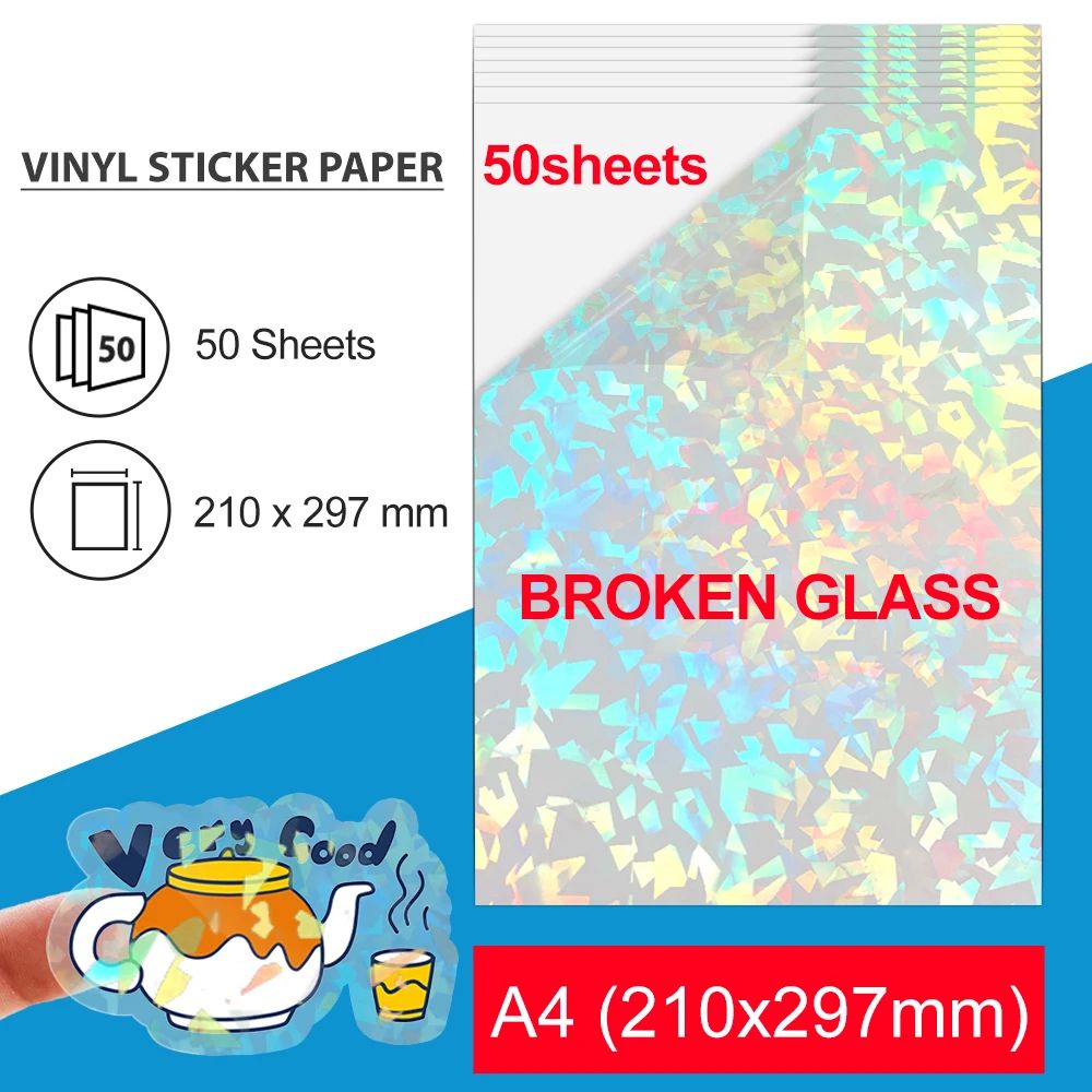 Color:50Sheet Broken Glass