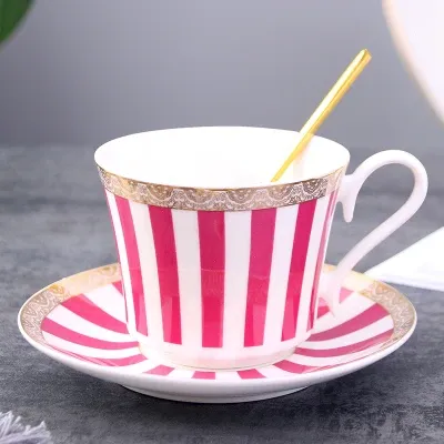 Red stripes teacup