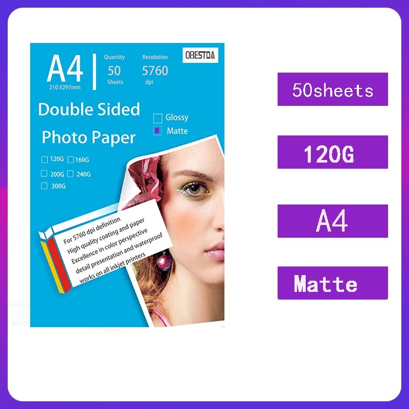 Color:120G Matt A4