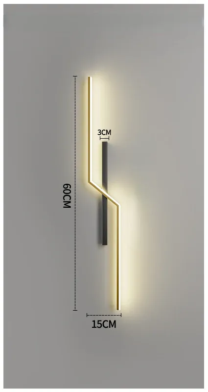 Ciepły biały (2700-3500K) Złote L60CM