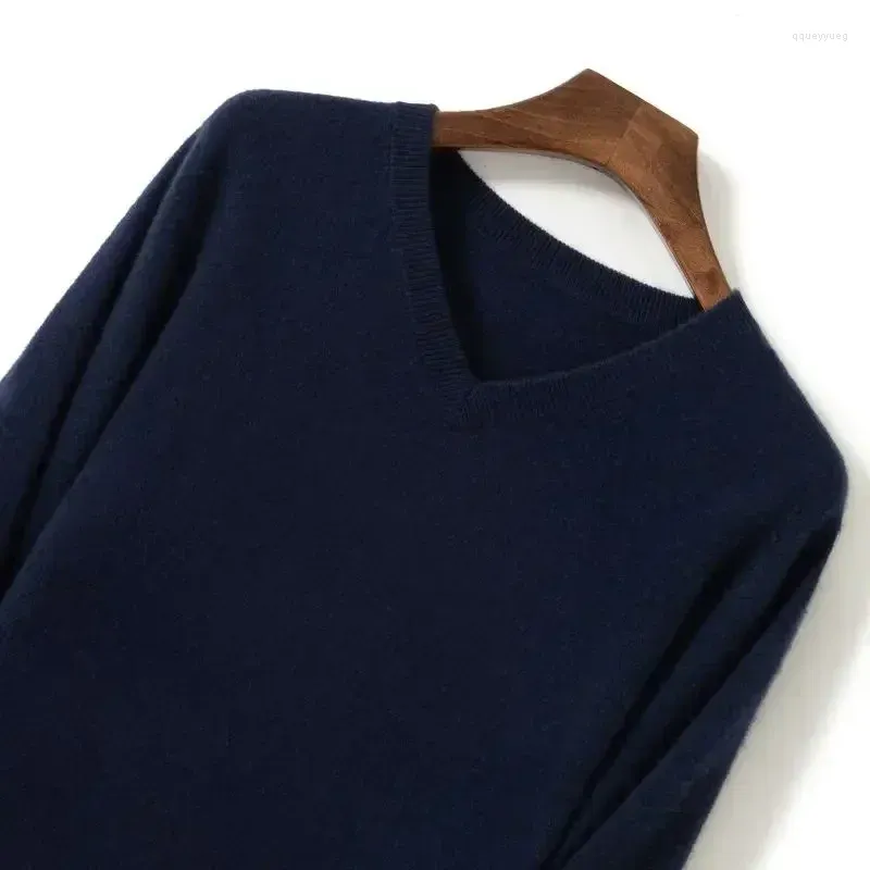 Navy Blue V-neck