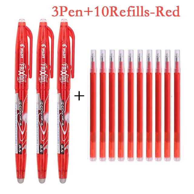 Ensemble de 3 stylos rouges