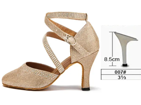 Gold heel 8.5cm