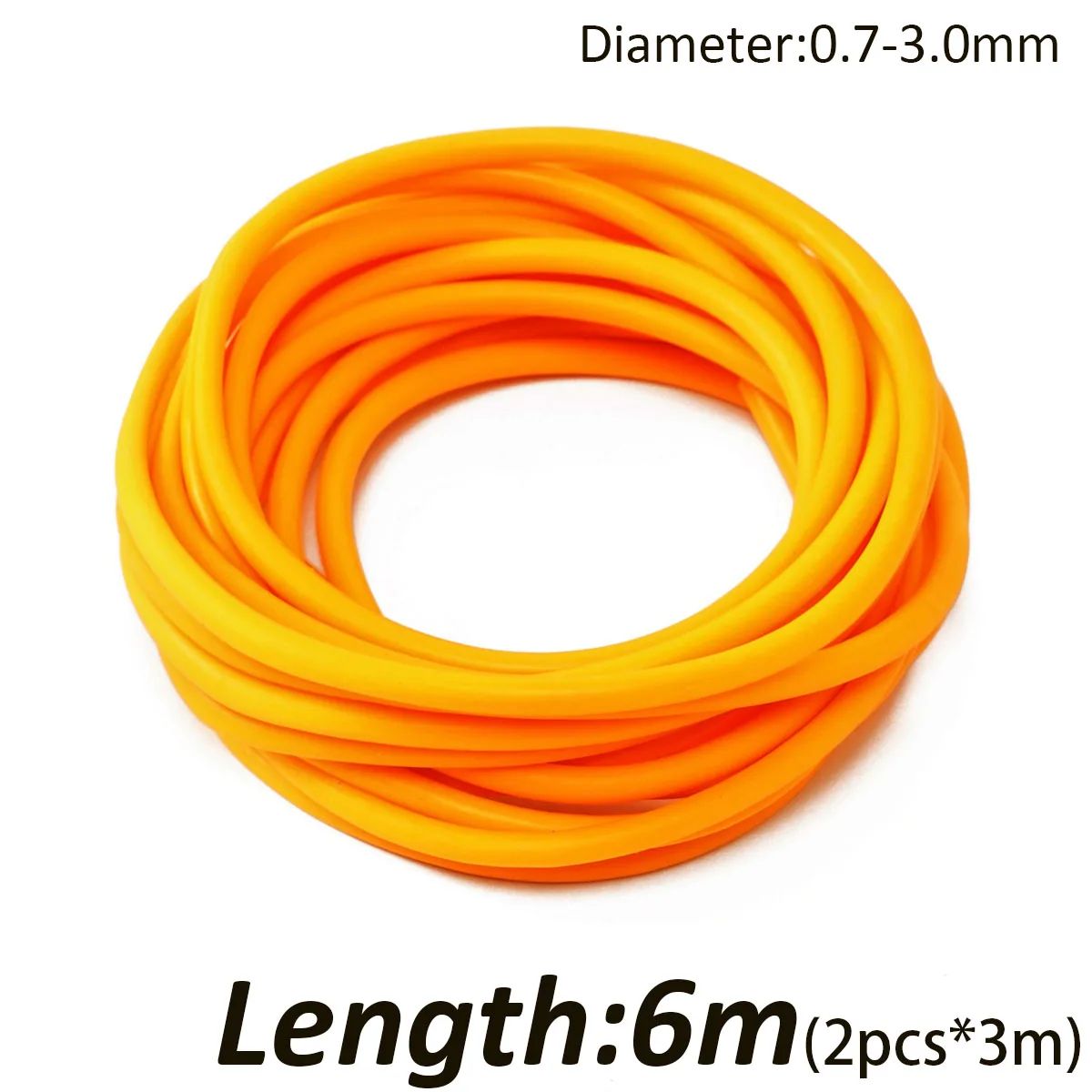 Color:6m Orange 3.0-0.7mm