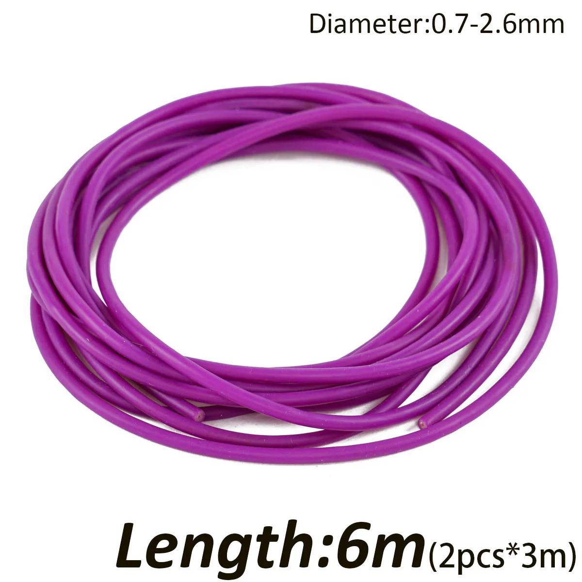 Color:6m Purple 2.6-0.7mm