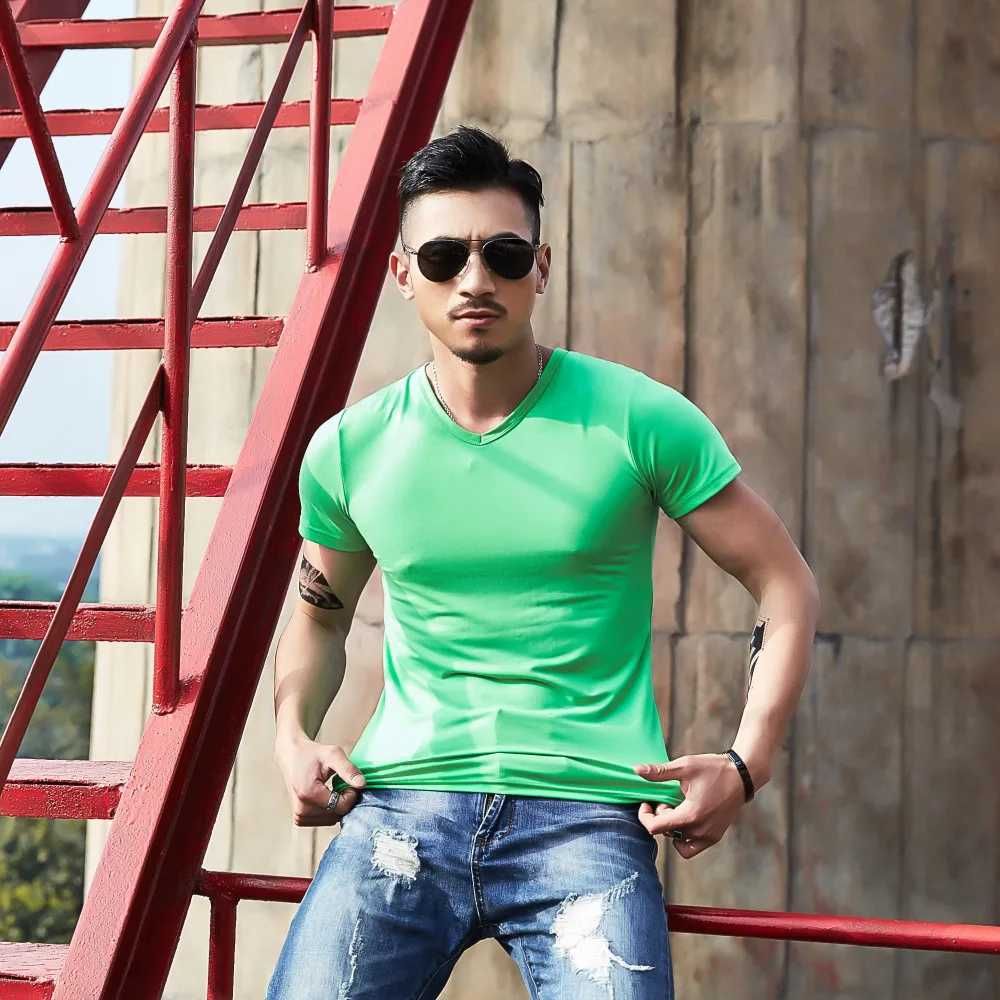 Green Vneck