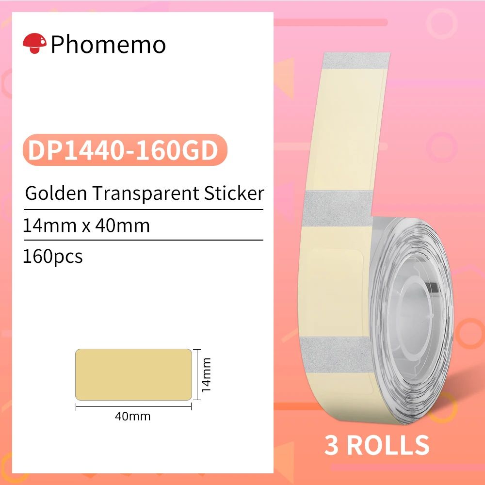 Couleur: 3Rolls Golden14x40mm