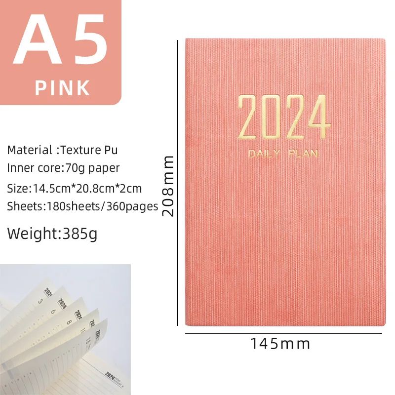 Cor: rosa 2024 a5