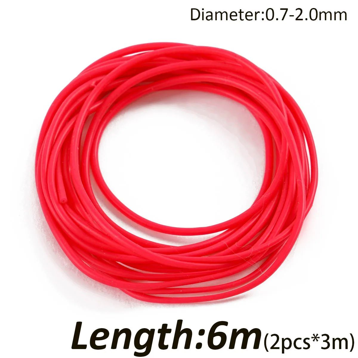 Color:6m Red 2.0-0.7mm