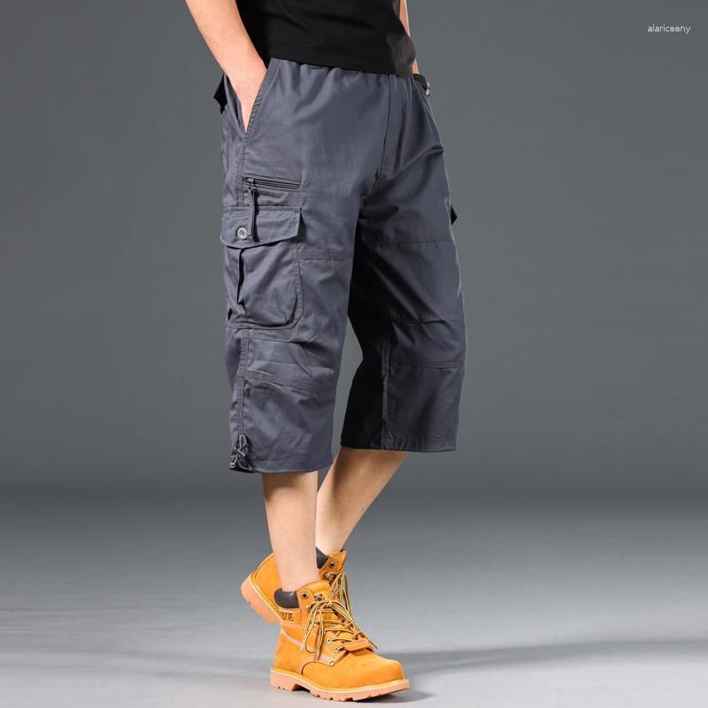 Parka shorts gray cropped pants]