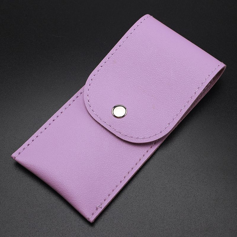 Фиолетовая кожаная сумка