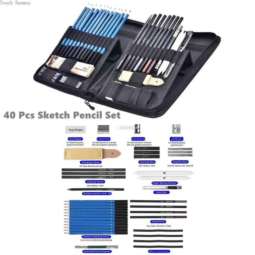 Kleur: 40 pc's potloodset