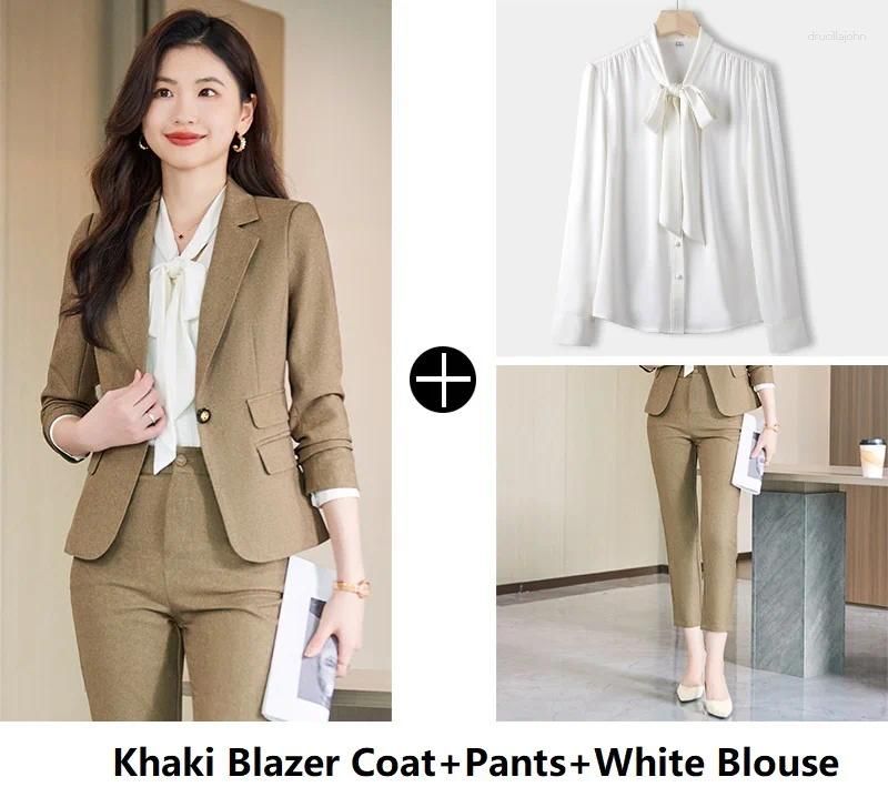 Khaki Pants Blouse