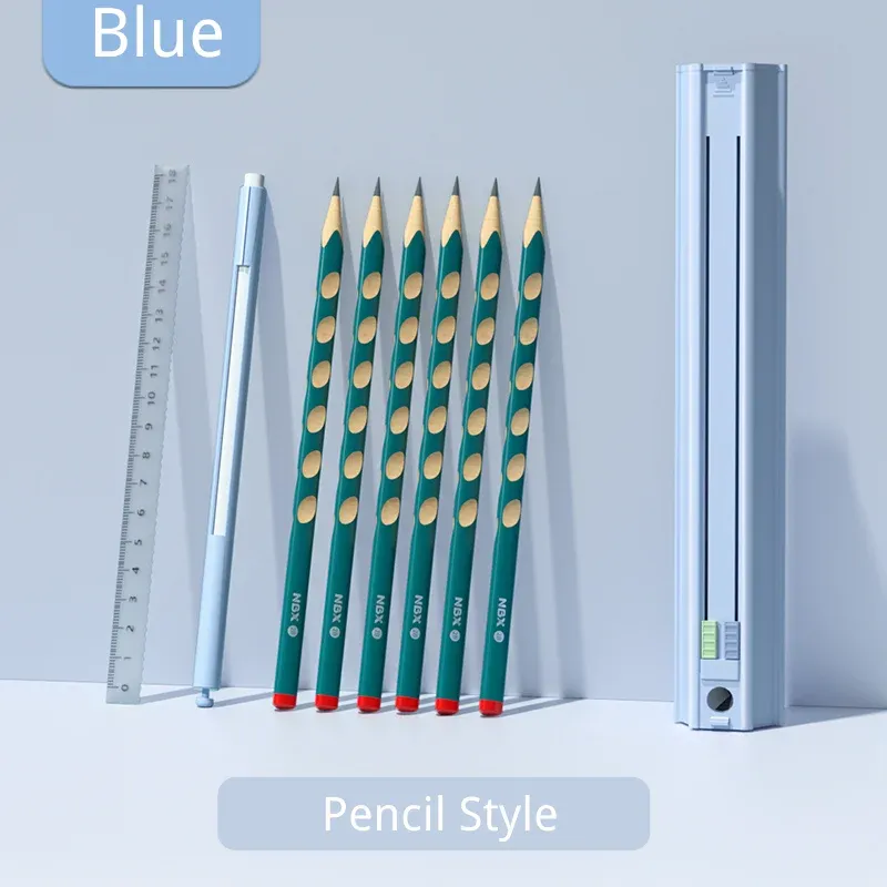 Couleur: style de crayon bleu
