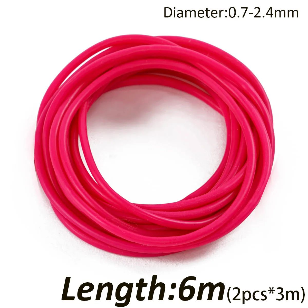 Color:6m Pink 2.4-0.7mm