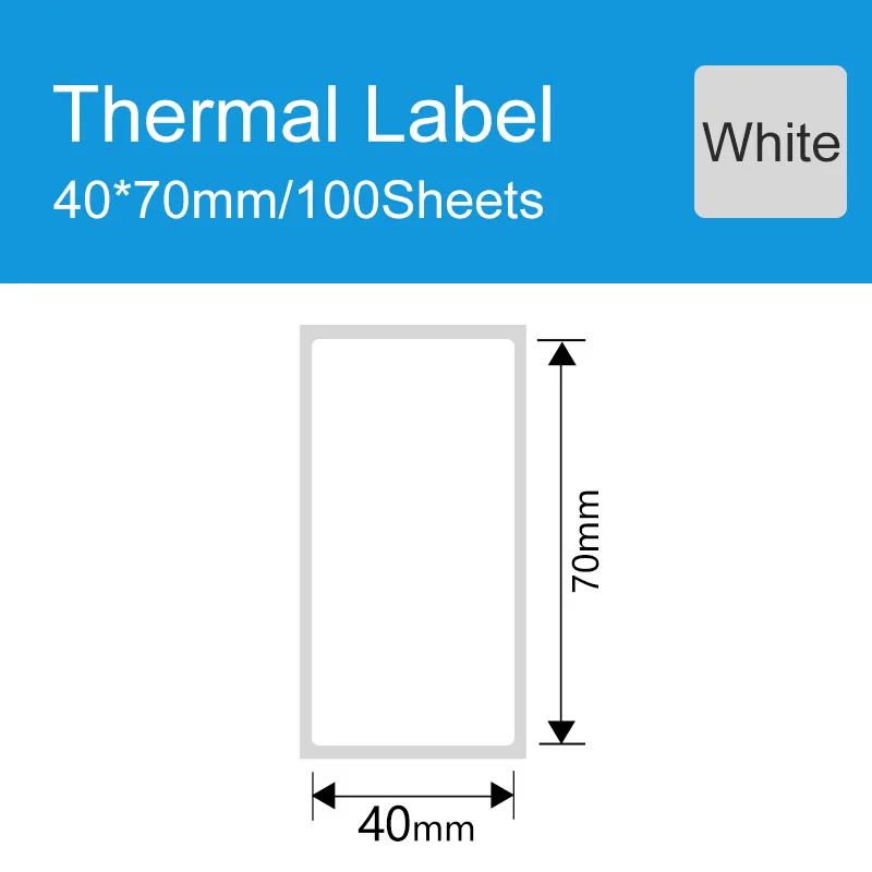 Kleur: 2 rollen 40x70mm