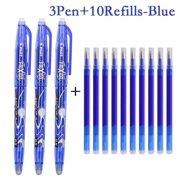 Ensemble de 3 stylos bleus