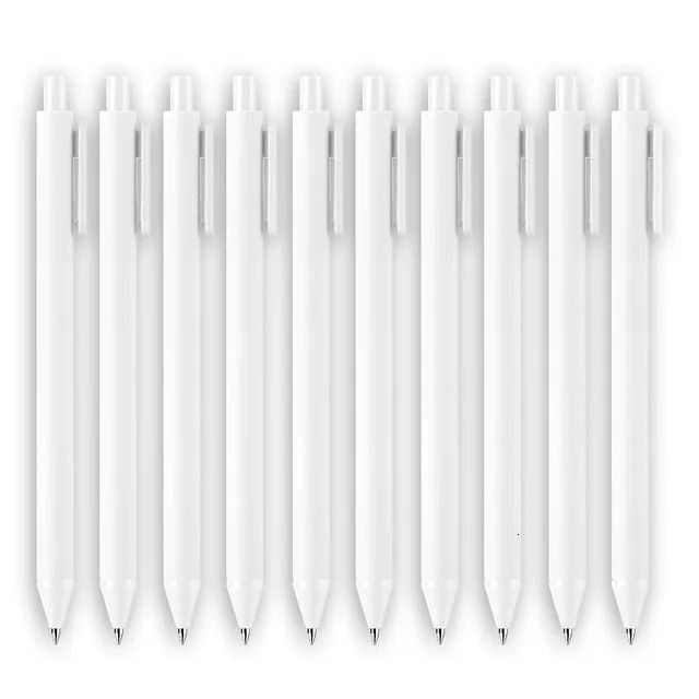 10pcs stylo blanc