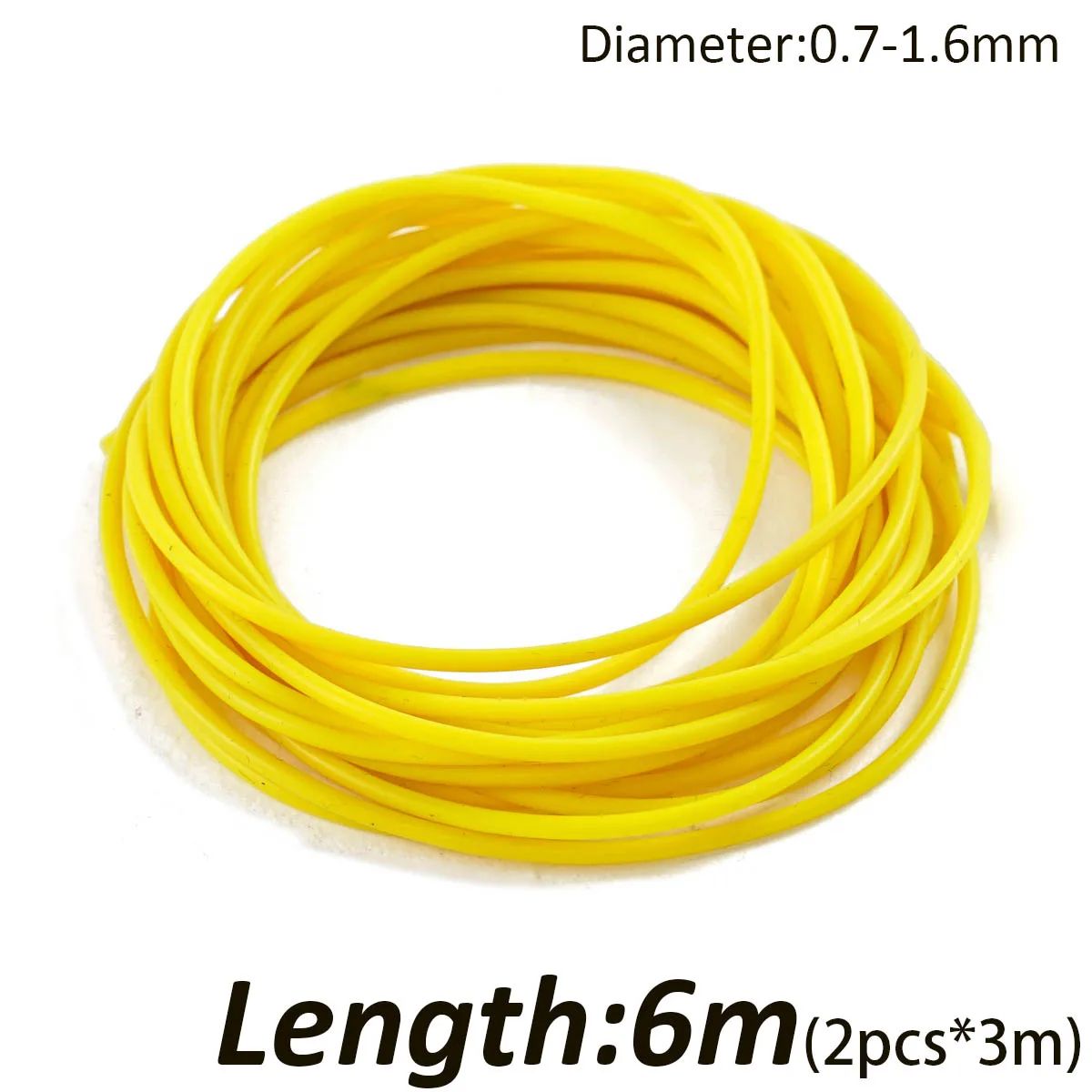 Color:6m Yellow 1.6-0.7mm