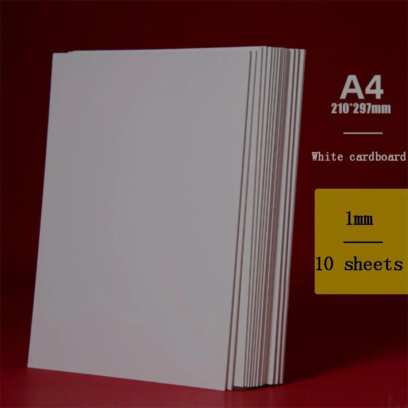 Color:1mm white cardboard