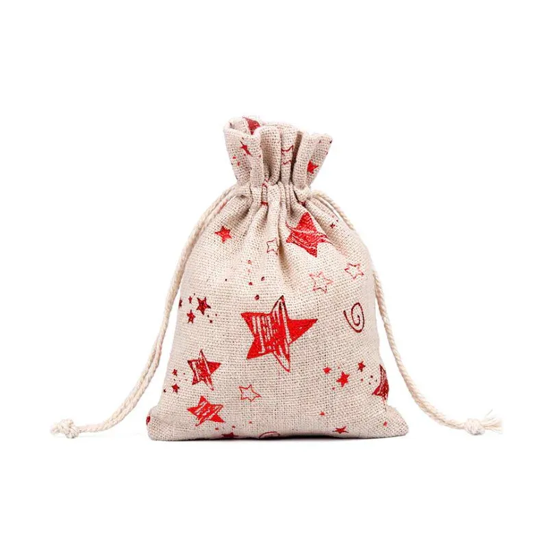 10x14cm Bronzing bag Red stars