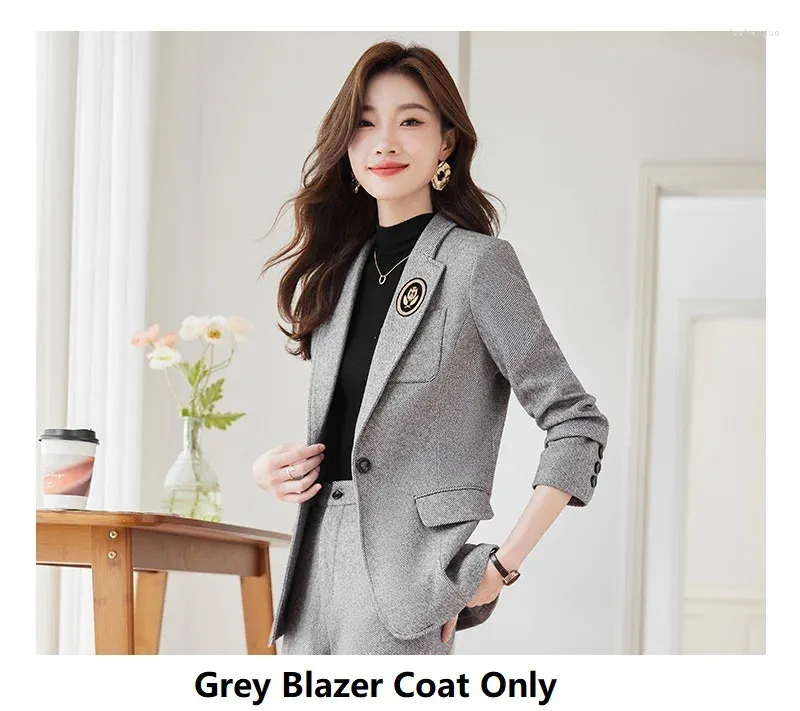 Grey Blazer Coat