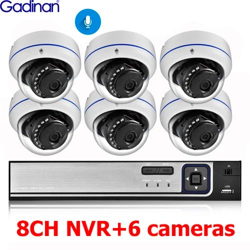 Taille: Noncolor: 8ch NVR et 6CAMERAS