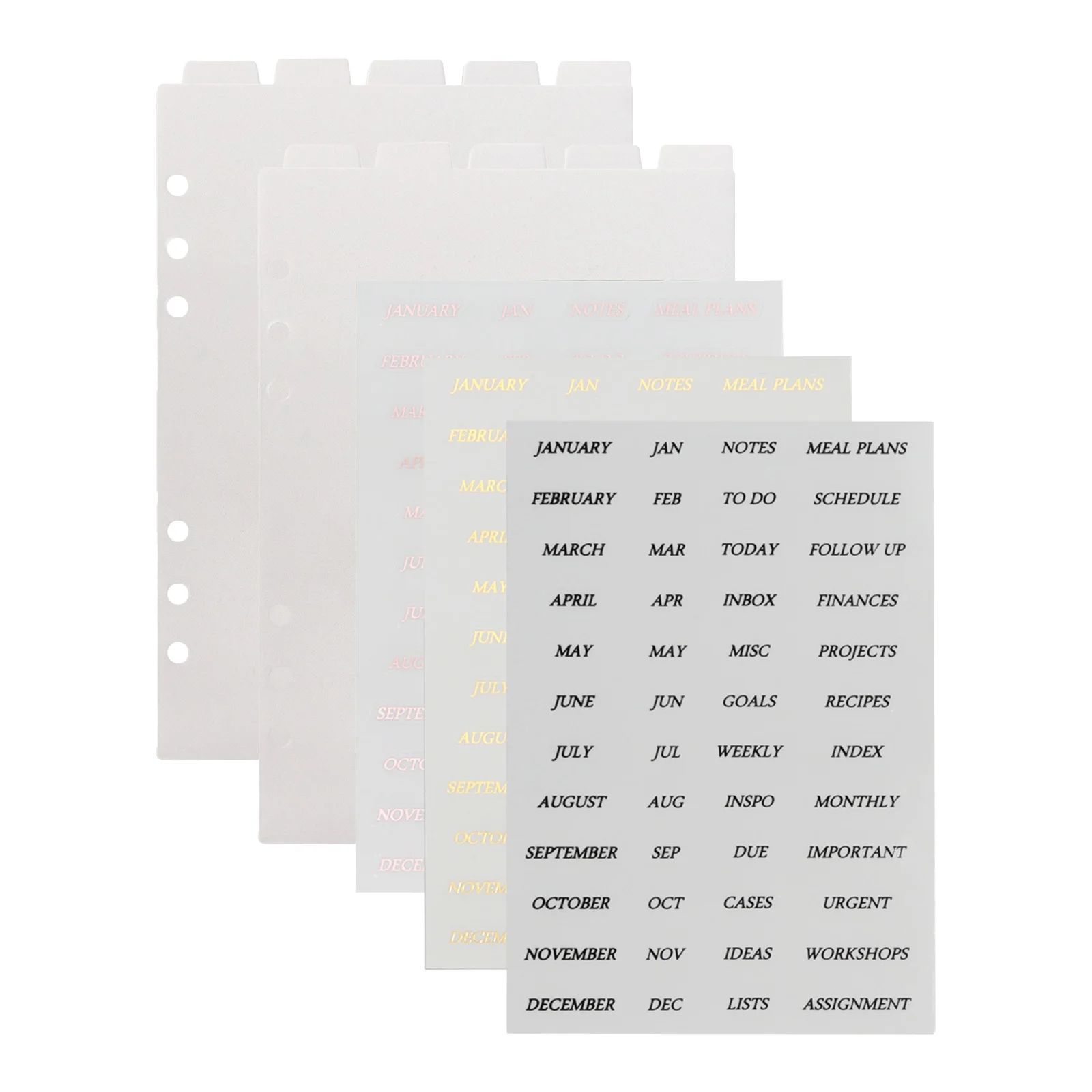 Färg: A5 2 SETS N -klistermärke