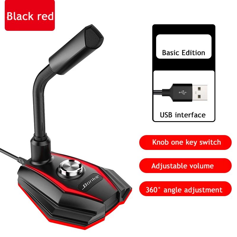 Kleur: zwart-rood-USB