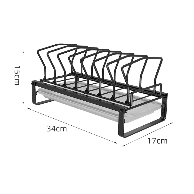 Rack de plaque noire en porcelaine