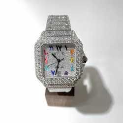 Silver-Diamond Watch