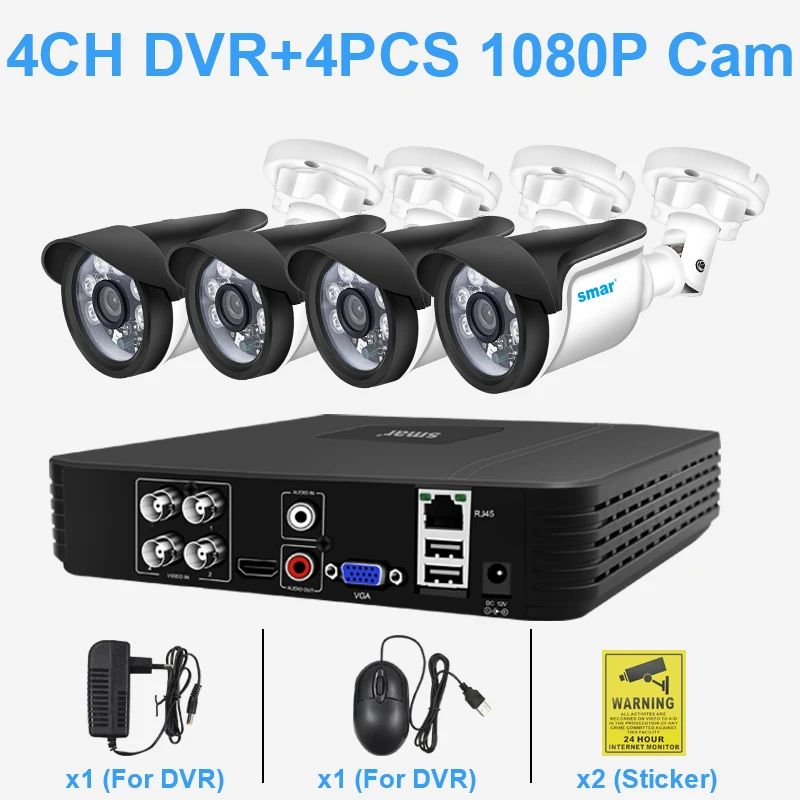 Taille: Noncolor: kit de caméra AHD 1080p