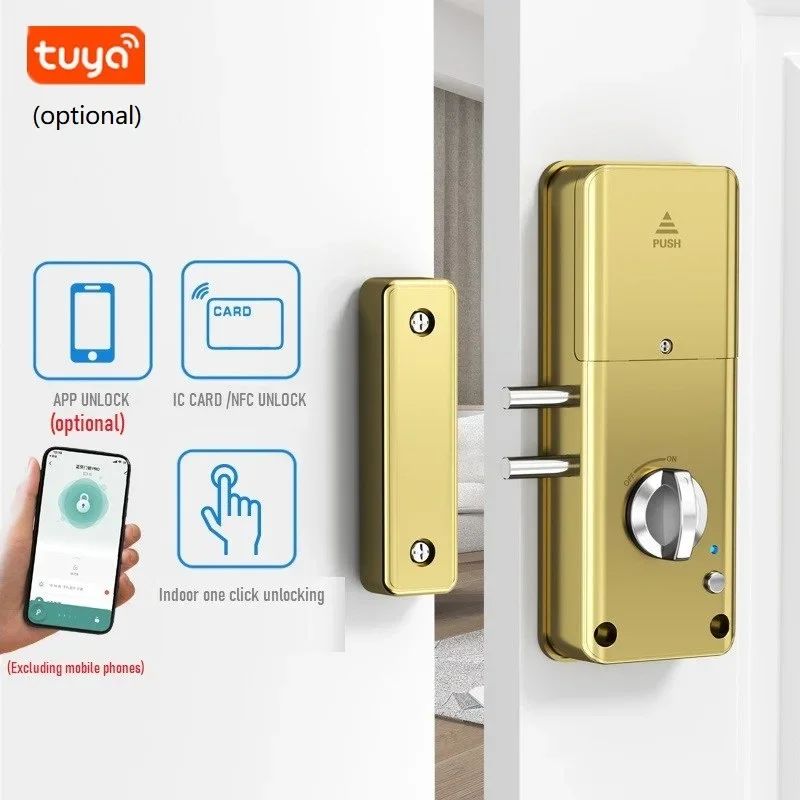 Color:tuya lock gold