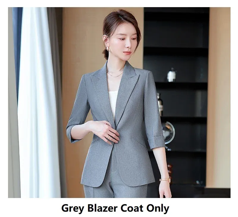 Grey Blazer Coat