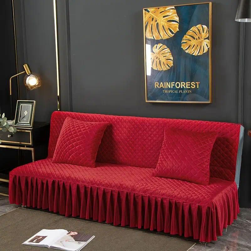 Couvercle de canapé de 1,5 m rouge