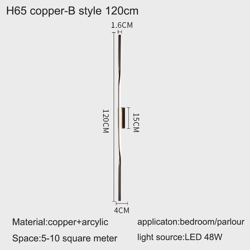 L120CM 48W Três cores