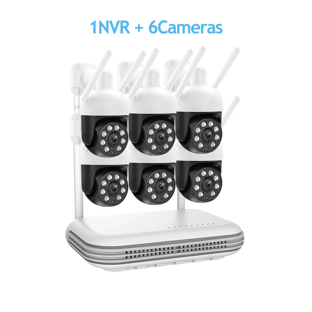 Build-in HDD:1TColor:8CH NVR 6 camera