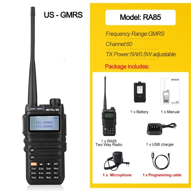 RA85 com microfone de cabo