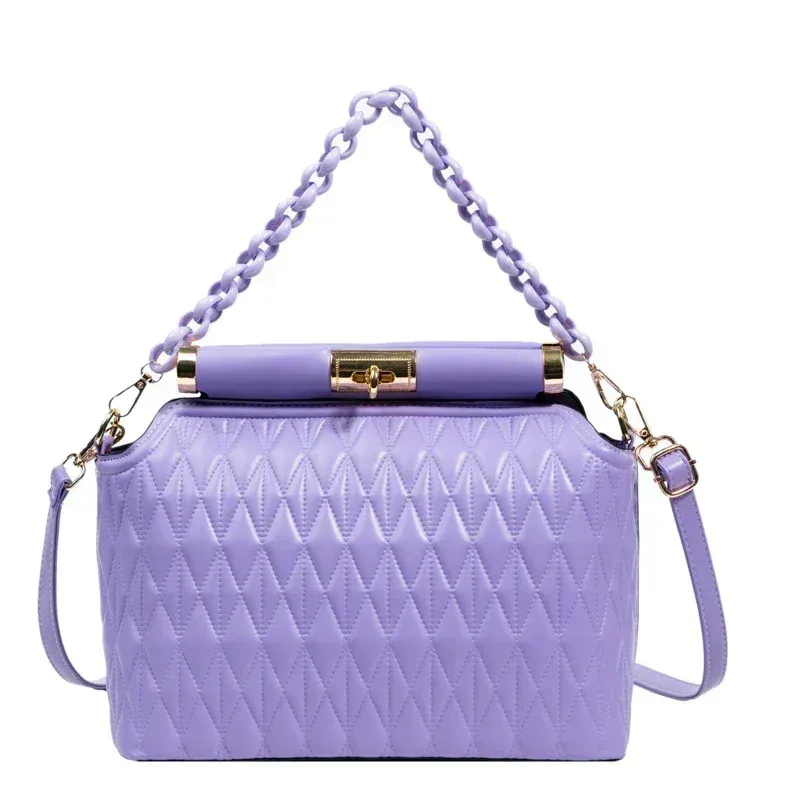 Purple shoulder bag