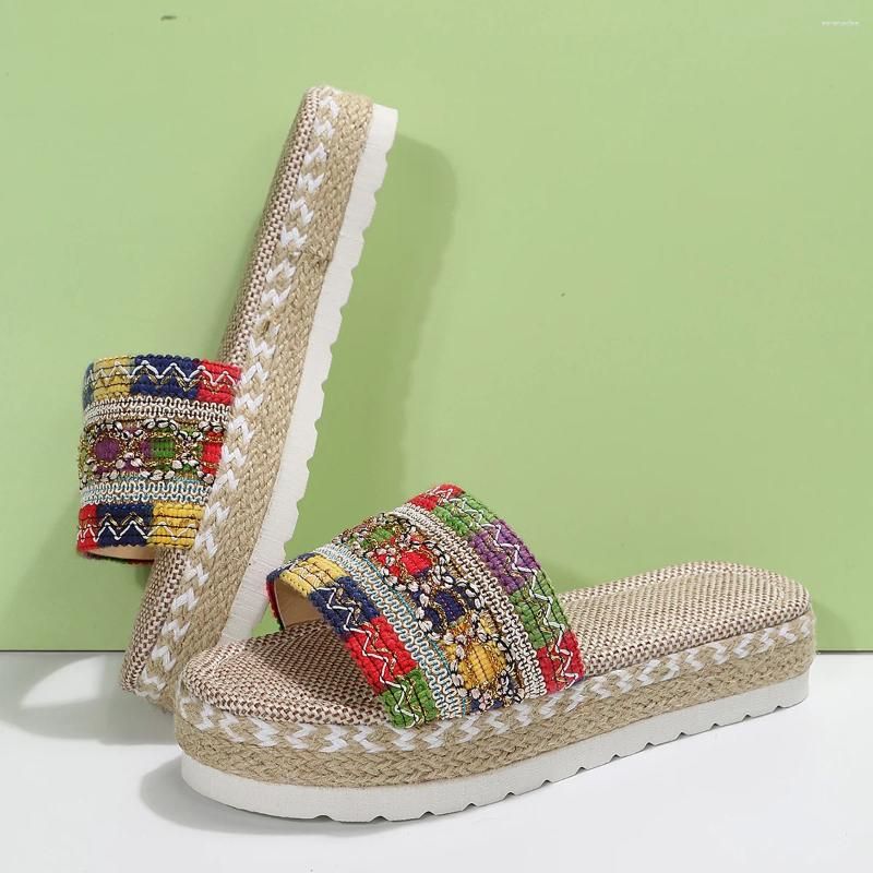 Multicolour slippers
