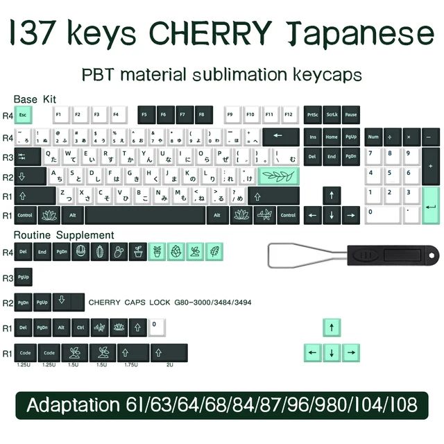 Couleur: Japonais 137 Keys