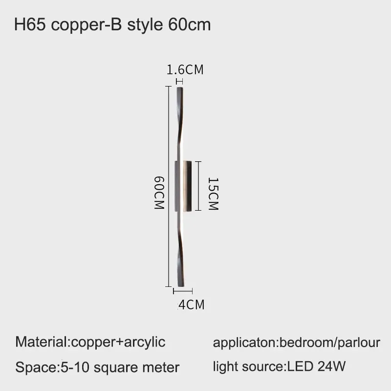 L60cm 24W Três cores