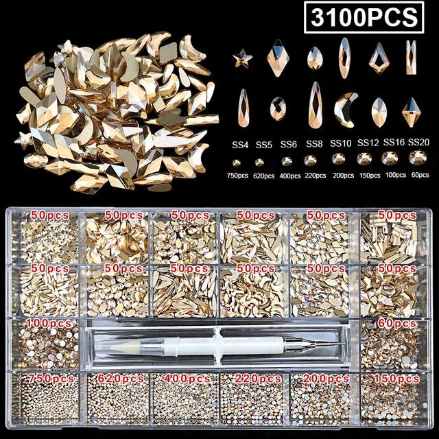 Stel 10-3100pcs in