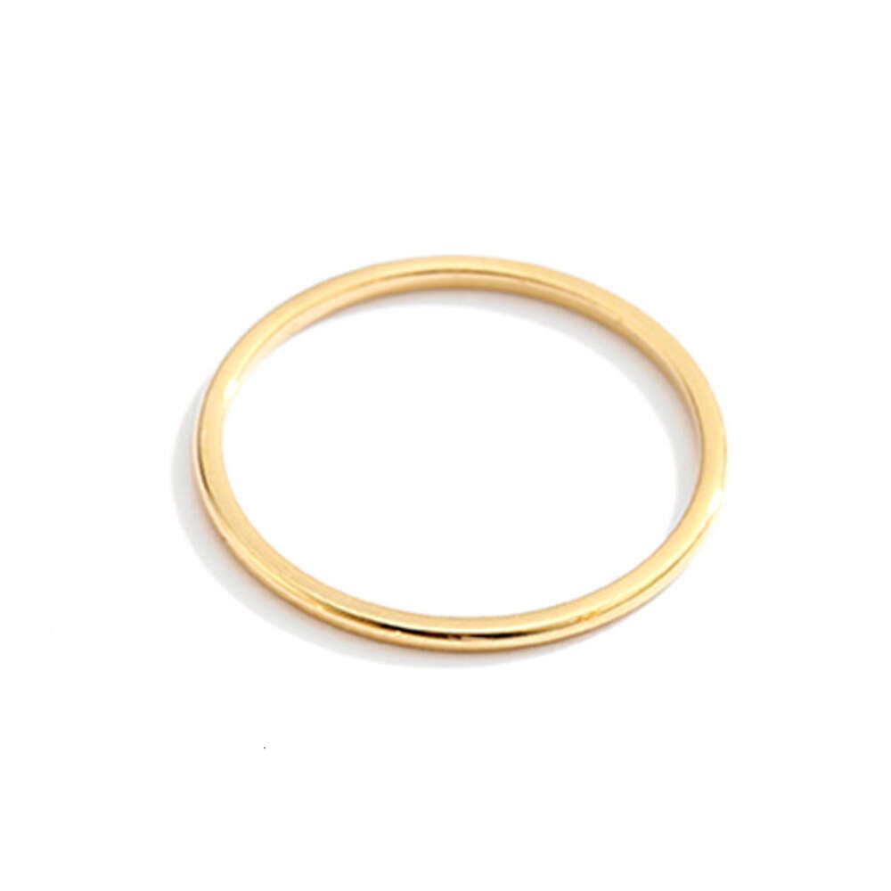 Gold 1 mm einfacher Ring