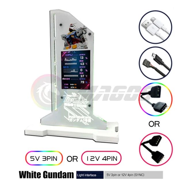 Color:Gundam-2.4 inch-W