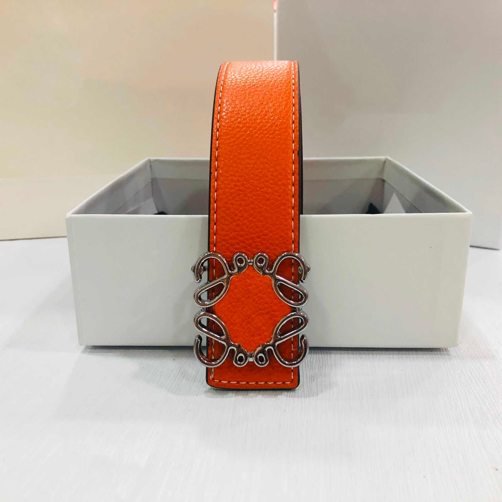 Orange+silver buckle