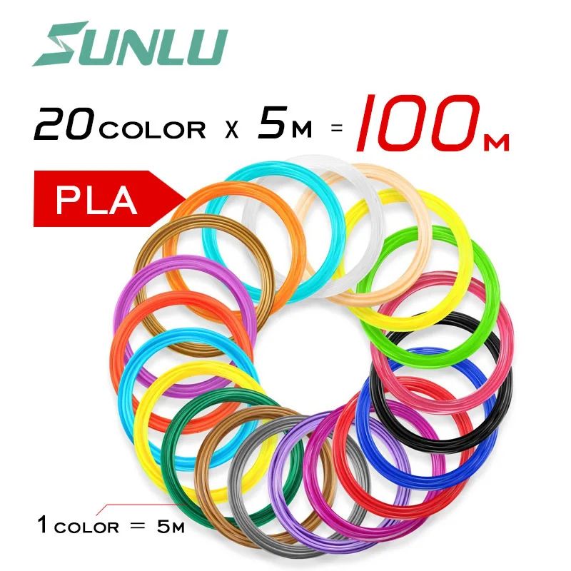 Färg: 100 m PLA -filament