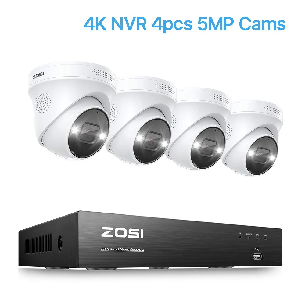 Size:NoneColor:4K NVR 4pcs 5MP Cams