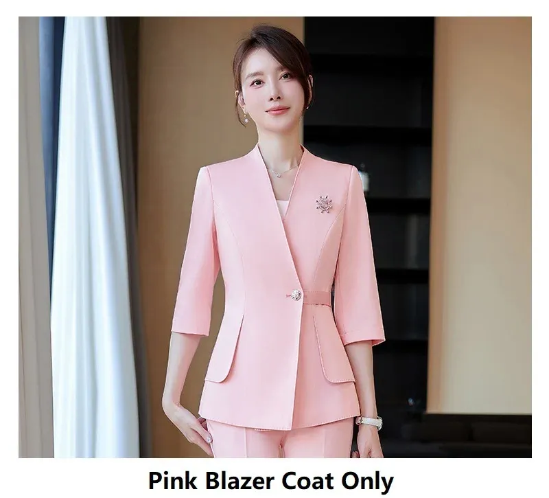 Pink Blazer Coat