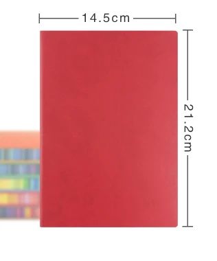 Couleur: Size rouge: taille A5 145x212 mm